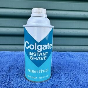Vintage Colgate Instant Shave Menthol Shaving Cream 11 oz